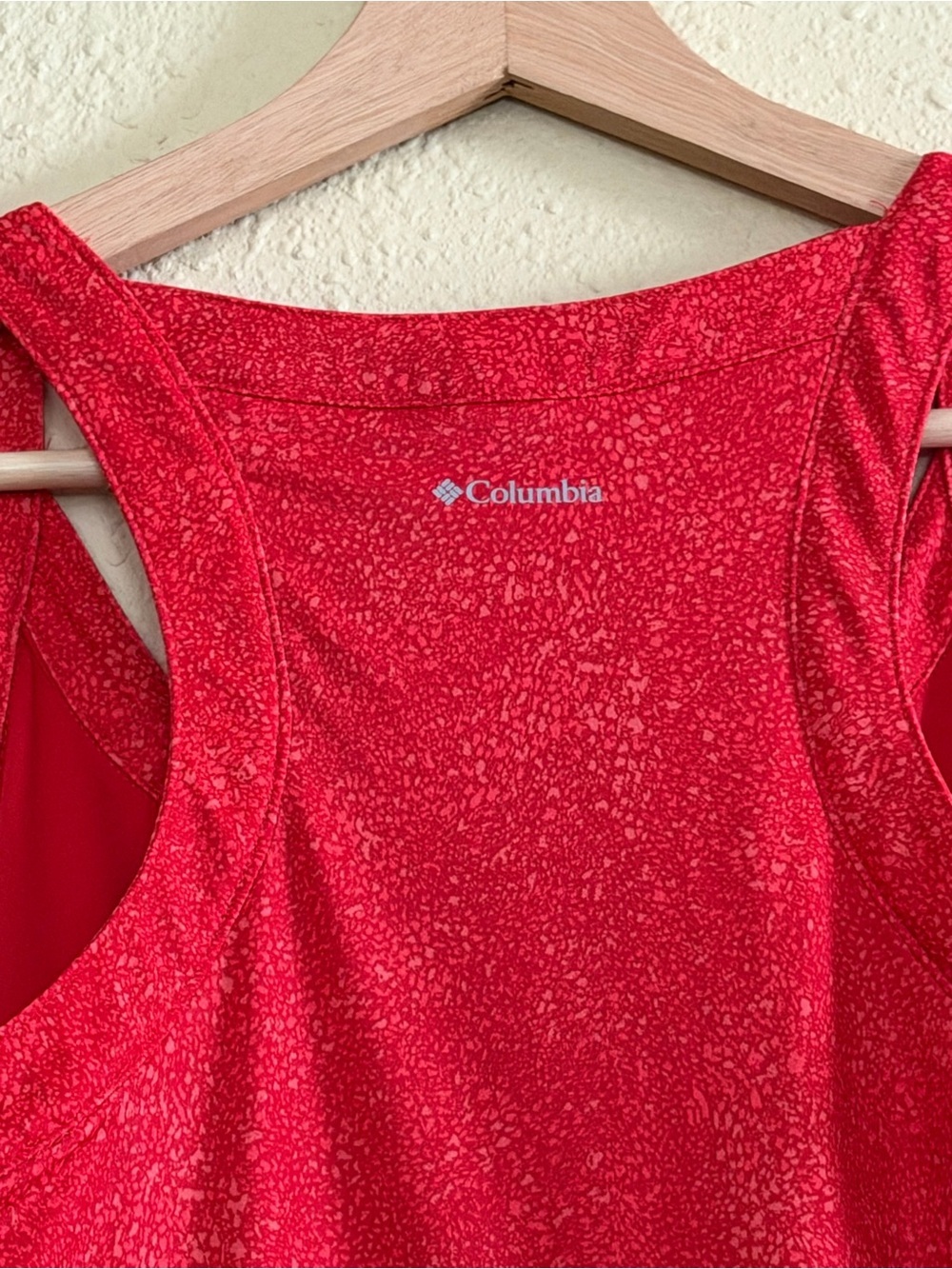 Columbia | Sleeveless Sport Dress Red Speckled Racerback - Size Medium - Picture 5 of 5